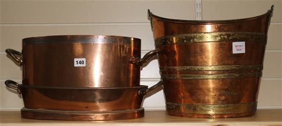 A coal helmet and a fish steamer